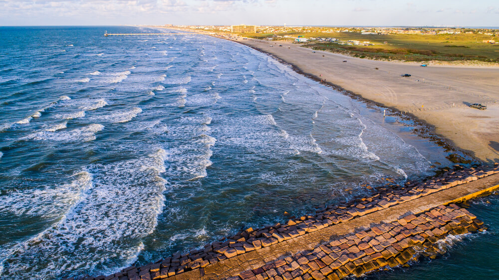 Photo of a Mustang Island Beach at Dusk. Find Your Mustang Island Condo Today!